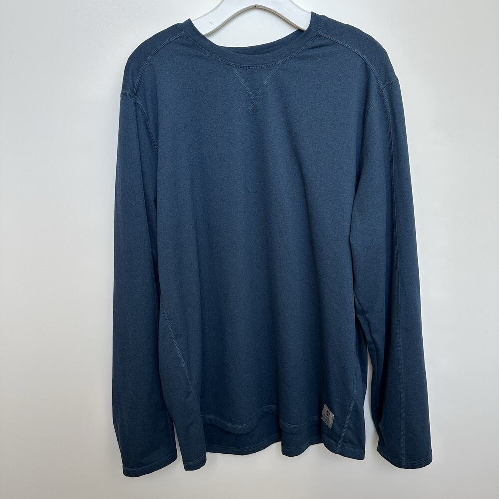 Rugged Elements Men’s Long Sleeve Performance Shirt Blue Moisture Wicking Sz XL